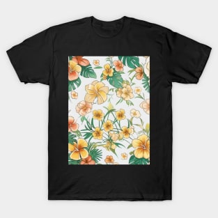 yellow flower design T-Shirt